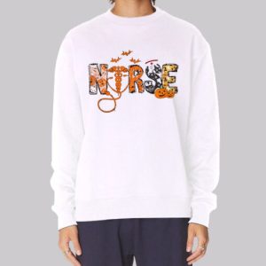 Funny Halloween Nurse Pumpkins Sweatshirt 4
