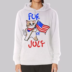 Funny Happy 4th of July Cat Sweatshirt