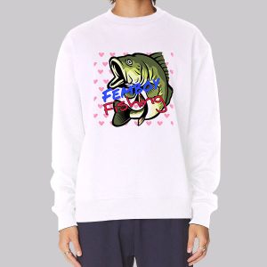 Funny Hearts Femboy Fishing Sweatshirt