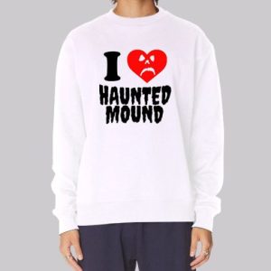 Funny I Love Haunted Mound Sweatshirt 4