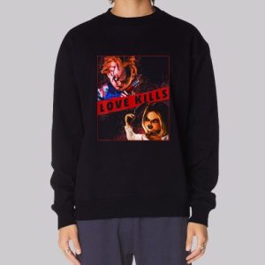 Funny Love Kills Chucky and Tiffany Sweatshirt 3 Funny Love Kills Chucky and Tiffany Sweatshirt 4