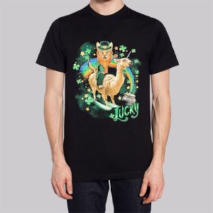 Funny Lucky St Patricks Day Cat Sweatshirt 3