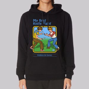 Funny My First Knife Fight Sweatshirt