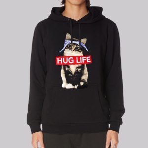 Funny Parody Hug Life Cat Sweatshirt