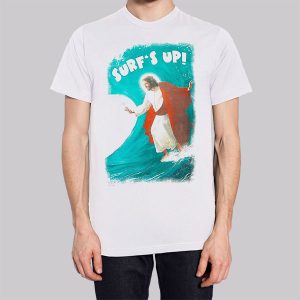 Funny Parody Jesus Surfing Sweatshirt 3