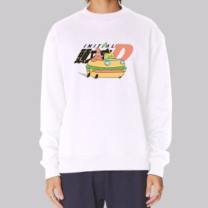 Funny Parody Spongebob Initial D Sweatshirt Funny Parody Spongebob Initial D Sweatshirt