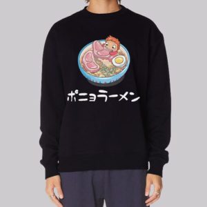 Funny Ponyo Bowl Ham Ramen Sweatshirt 3 Funny Ponyo Bowl Ham Ramen Sweatshirt 4