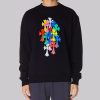 Funny Printed Cemetery Cross Color Sweatshirt