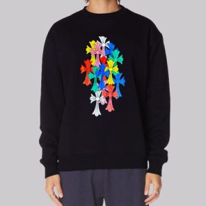 Funny Printed Cemetery Cross Color Sweatshirt 4