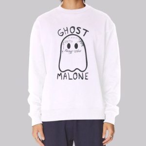 Funny Rapper Halloween Ghost Malone Sweatshirt 4