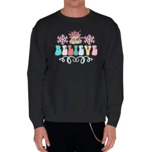 Funny Retro Believe Christmas Sweatshirt 4