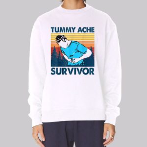 Funny Retro Tummy Ache Survivor Sweatshirt Funny Retro Tummy Ache Survivor Sweatshirt