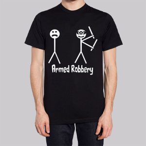 Funny Stick Figure Armed Robbery Sweatshirt 3