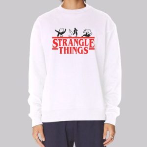 Funny Strangle Things Mma Sweatshirt 4