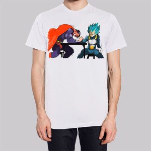 Funny Superman vs Vegeta Arm Wrestling Sweatshirt
