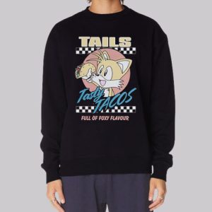 Funny Taste Tacos and Tails Graphic Sweatshirt 4