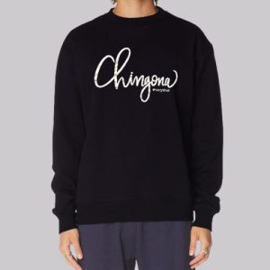 Funny Typography Chingona Sweatshirt 4