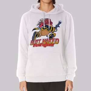 Funny Vtg Butt Naked Firefighter Sweatshirt