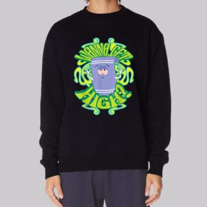 Funny Wanna Get High Towel Sweatshirt 4