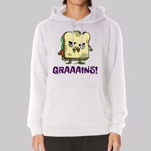 Funny Zombie Sandwich Grain Puns Sweatshirt
