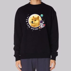 Funny to the Moon Doge Sweatshirt 4