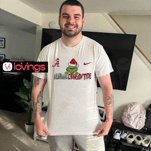 Alabama Crimson Tide Grinch Christmas shirt