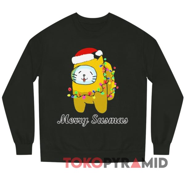 Among Us Merry Susmas Cat Sweatshirt