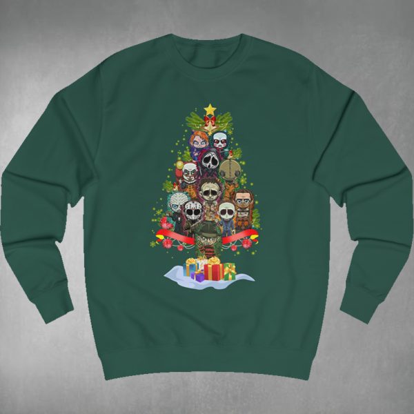 Christmas Horror Chibi Tree Sweatshirt