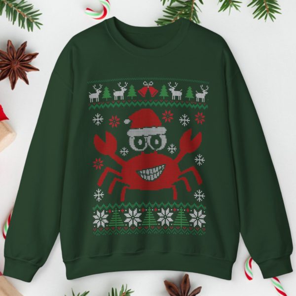 Crab Santa Ugly Christmas Sweatshirt