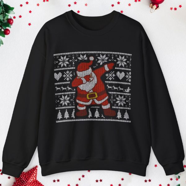 Dabbing Santa Ugly Christmas Sweatshirt