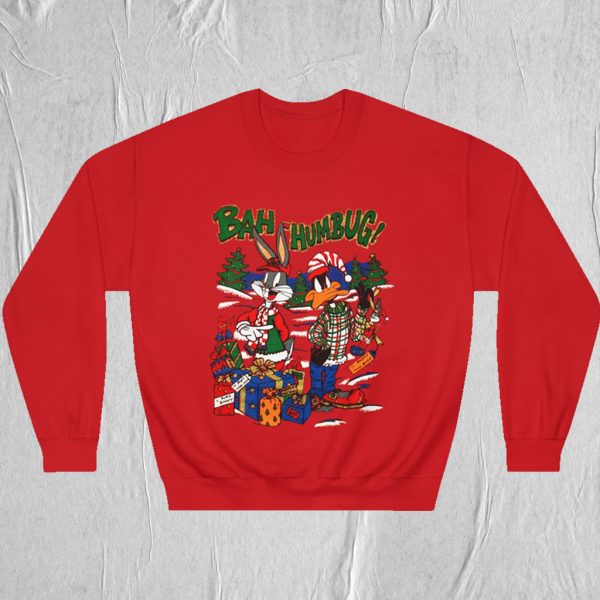 Daffy Duck Bugs Bunny Bah Humbug Christmas Sweatshirt