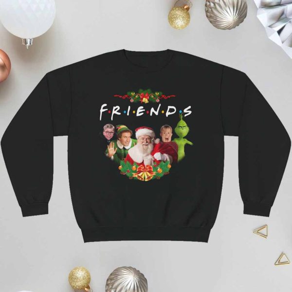 Friends Christmas Sweatshirt Grinch Elf Santa Ralphie Kevin