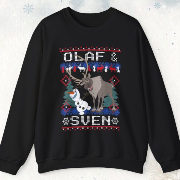 Frozen Olaf Sven Ugly Christmas Sweatshirt