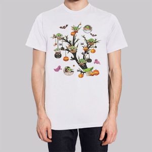 Ghost Halloween Baby Yoda Pumpkin Sweatshirt 3