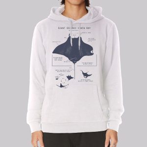 Giant Oceanic Manta Ray Anatomy Funny Sweatshirt