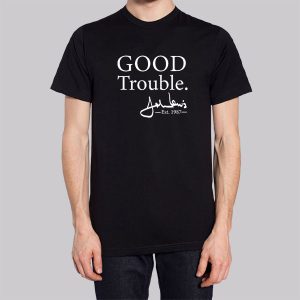 Good Trouble John Lewis Signature Est 1987 Sweatshirt 3