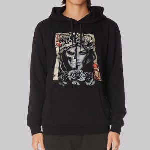 Gothic King Queen Skull Hearts Sweatshirt