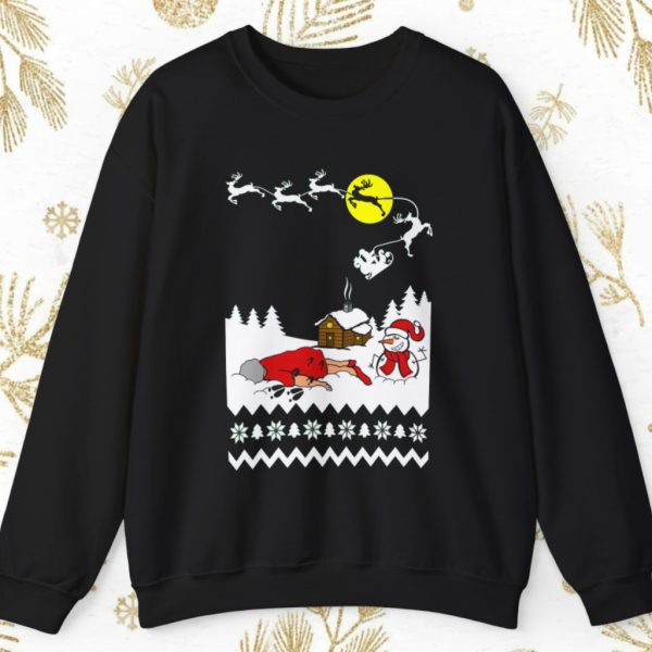 Grandma Got Run Over By A Reindeer Ugly Christmas Sweatshirt