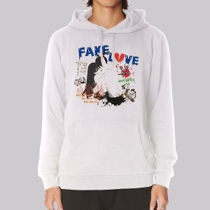 Graphic Anime Flare Fake Love Sweatshirt