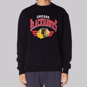 Graphic Chicago Vintage Blackhawks Sweatshirt Graphic Chicago Vintage Blackhawks Sweatshirt