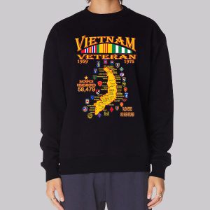 Graphic Maps Veteran Vietnam Sweatshirt Graphic Maps Veteran Vietnam Sweatshirt