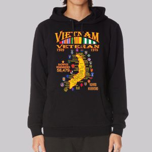 Graphic Maps Veteran Vietnam Sweatshirt