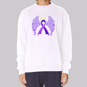 Graphic Ribbon Wings for Life Sweatshirt