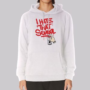 Graphic Text I Hate School Sweatshirt