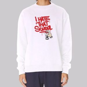 Graphic Text I Hate School Sweatshirt 3 Graphic Text I Hate School Sweatshirt 4