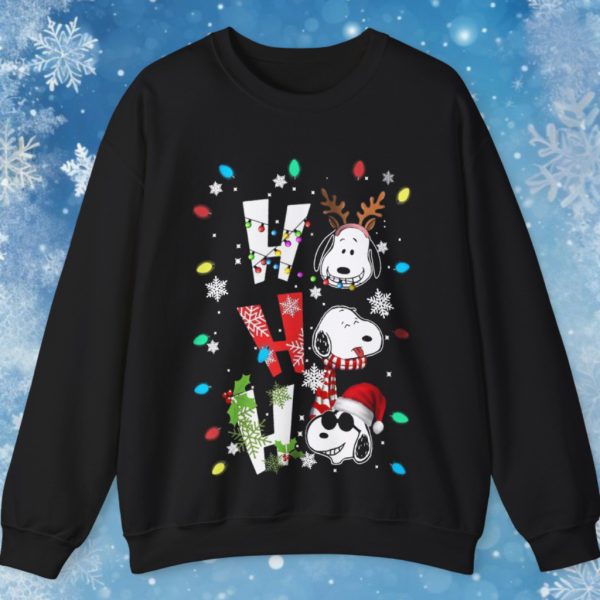 HO HO HO Snoopy Ugly Christmas Sweatshirt