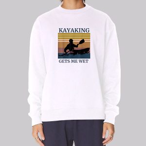 Halloween Kayaking Gets Me Wet Sweatshirt