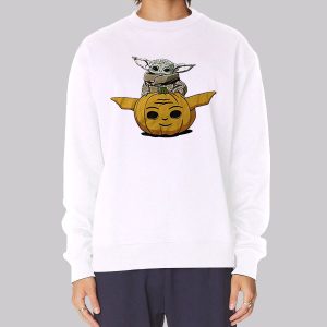 Halloween Star Wars Baby Yoda Pumpkin Sweatshirt Halloween Star Wars Baby Yoda Pumpkin Sweatshirt