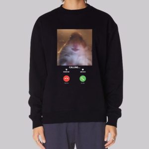 Hamster Staring at Camera Sweatshirt 4