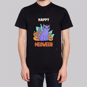 Happy Meoween Purple Cat Sweatshirt 2 Happy Meoween Purple Cat Sweatshirt 3